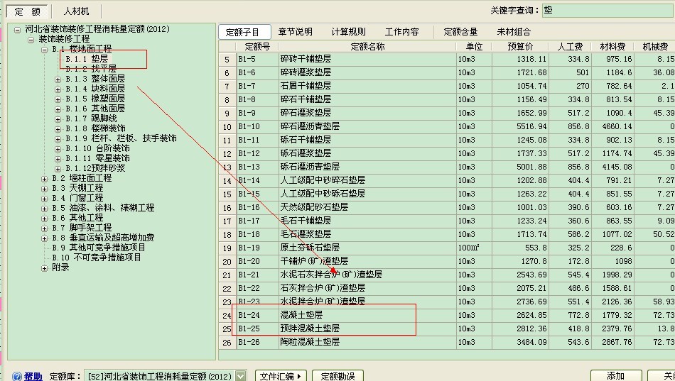 GBQ問題,小區(qū)路面c20混凝土墊層套什么定額